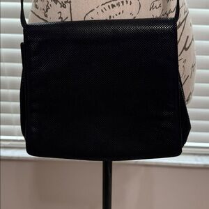 Salvatore Ferragamo Black Embossed stingray Leather Bag